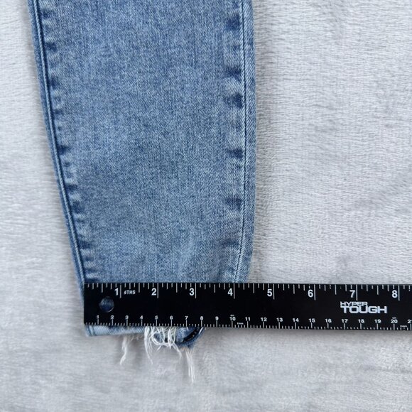 Abercrombie & Fitch Skinny Jeans SZ 26/2s Womens Ankle High Rise Distressed Blue - Picture 9 of 11